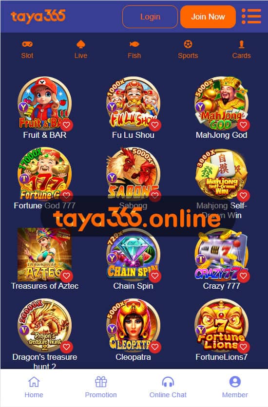 Taya365 live casino